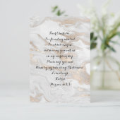 Werden Sie meine Bridesmaid Marmor White Pearl Elf Einladung (Stehend Vorderseite)