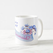Werden Sie meine Bridesmaid mit Blume sein? Kaffeetasse (VorderseiteRechts)
