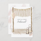 Werden Sie meine Bridesmaid Modern Boho Pink (Vorne/Hinten)