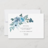 Werden Sie meine Bridesmaid moderne blaue Rose sei (Rückseite)