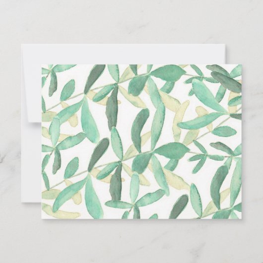 Werden Sie meine Bridesmaid moderne botanische Einladung (Rückseite)