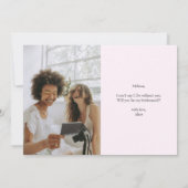 Werden Sie meine Bridesmaid moderne Foto Collage I Einladung (Rückseite)