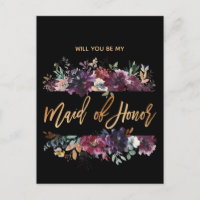 Werden Sie meine Bridesmaid MOH Burgundy Marsala
