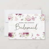 Werden Sie meine Bridesmaid-Peonies sein, rosa, fl (Vorderseite)