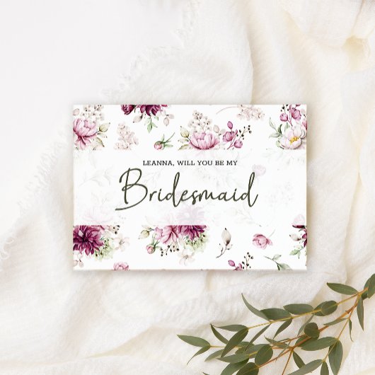 Werden Sie meine Bridesmaid-Peonies sein, rosa, fl