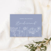 Werden Sie meine Bridesmaid Periwinkle Blume Boho