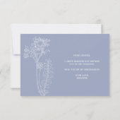 Werden Sie meine Bridesmaid Periwinkle Blume Boho (Rückseite)