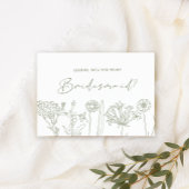 Werden Sie meine Bridesmaid Periwinkle Sage BohoBo