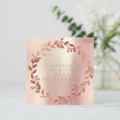 Werden Sie meine Bridesmaid-Pink-Gold-Meisterin se Einladung (Stehend Vorderseite)