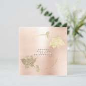 Werden Sie meine Bridesmaid rosa Blush Confetti Go Einladung (Stehend Vorderseite)