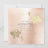 Werden Sie meine Bridesmaid rosa Blush Confetti Go Einladung (Rückseite)