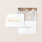 Werden Sie meine Bridesmaid Script Gold Foil Card? Folienkarte (Anzeige)