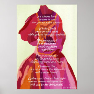 "Werden Sie meine Bridesmaid sein" Herbsthochzette Poster