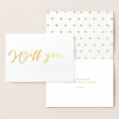 Werden Sie meine Bridesmaid sein, Trauzeugin-Vorsc Folienkarte (Anzeige)