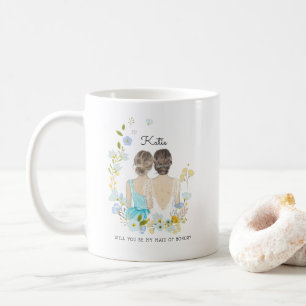 Werden Sie meine Bridesmaid/Trauzeugin Vorschlag C Kaffeetasse
