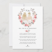 Werden Sie meine Bridesmaid/Trauzeugin Vorschlag I Einladung (Vorderseite)