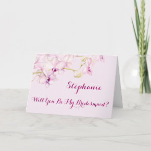 Werden Sie meine Bridesmaid-Tropenkarte sein? Einladung