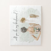 Werden Sie meine Bridesmaid-Vorschlag Wasserfarbe Puzzle (Vertikal)