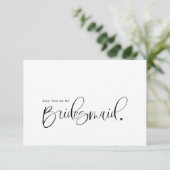 Werden Sie meine Bridesmaid-Vorschlagskarte sein (Stehend Vorderseite)