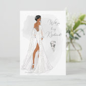 Werden Sie meine Bridesmaid-Vorschlagskarte sein Einladung (Stehend Vorderseite)