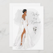 Werden Sie meine Bridesmaid-Vorschlagskarte sein Einladung (Vorne/Hinten)