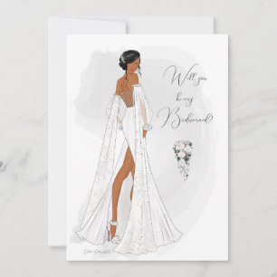 Werden Sie meine Bridesmaid-Vorschlagskarte sein Einladung