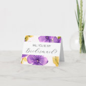 Werden Sie meine Bridesmaid-Vorschlagskarte sein? Karte (Vorderseite)
