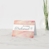 Werden Sie meine Bridesmaid-Vorschlagskarte sein? Karte (Vorderseite)