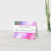 Werden Sie meine Bridesmaid-Vorschlagskarte sein? Karte (Vorderseite)