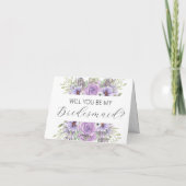 Werden Sie meine Bridesmaid-Vorschlagskarte sein? Karte (Rückseite)