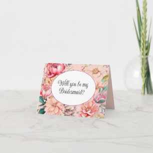 Werden Sie meine Bridesmaid-Vorschlagskarte sein? Karte