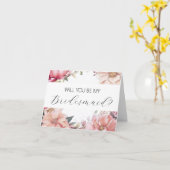 Werden Sie meine Bridesmaid-Vorschlagskarte sein? Karte (Gelbe Blume)