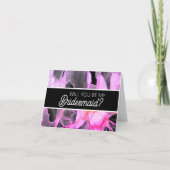 Werden Sie meine Bridesmaid-Vorschlagskarte sein? Karte (Vorderseite)