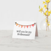 Werden Sie meine Bridesmaid-Vorschlagskarte sein? Karte (Gelbe Blume)