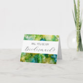 Werden Sie meine Bridesmaid-Vorschlagskarte sein? Karte (Vorderseite)