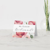 Werden Sie meine Bridesmaid-Vorschlagskarte sein? Karte (Vorderseite)
