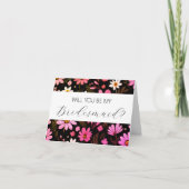 Werden Sie meine Bridesmaid-Vorschlagskarte sein? Karte (Vorderseite)