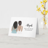 Werden Sie meine Bridesmaid-Vorschlagskarte sein Karte (Gelbe Blume)