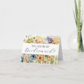 Werden Sie meine Bridesmaid-Vorschlagskarte sein? Karte (Vorderseite)