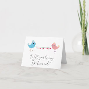 Werden Sie meine Bridesmaid-Vorschlagskarte sein? Karte