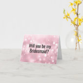 Werden Sie meine Bridesmaid-Vorschlagskarte sein? Karte (Gelbe Blume)