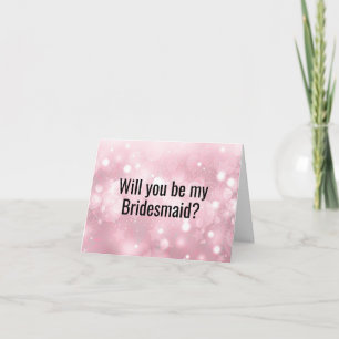 Werden Sie meine Bridesmaid-Vorschlagskarte sein? Karte