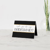 Werden Sie meine Bridesmaid-Vorschlagskarte sein? Karte (Vorderseite)