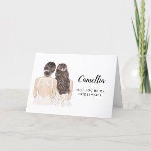 Werden Sie meine Bridesmaid-Vorschlagskarte sein Karte