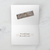 Werden Sie meine Bridesmaid-Vorschlagskarte sein? Karte (Innenseite)