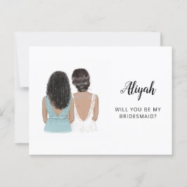 Werden Sie meine Bridesmaid-Vorschlagskarte sein? Postkarte