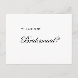 Werden Sie meine Bridesmaid-Vorschlagskarte sein Postkarte