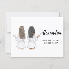 Werden Sie meine Bridesmaid-Vorschlagskarte sein? Postkarte