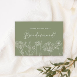 Werden Sie meine Bridesmaid-Website Grünen Blume B