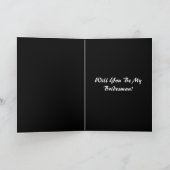 "Werden Sie meine Bridesman-Karte sein?" Einladung (Innenseite)